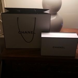 Chanel shopping bag and box